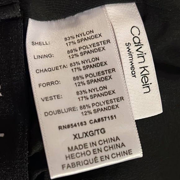 Calvin Klein Women’s Snake Blouson Tankini Top Swimsuit - Picture 7 of 11